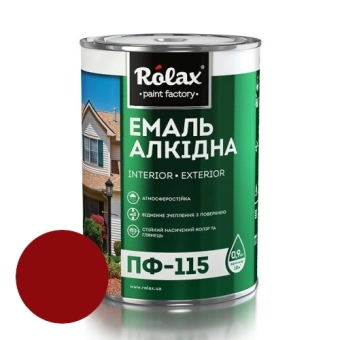 Срок Эмаль алкидная ПФ-115, глянцевая, без мела, основа микро мрамор, Вишневая, 0,9л
