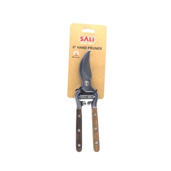 Садовые ножницы (секатор) Hight Quality 200мм, с классическими деревянными ручками, SALI