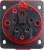 Силовая розетка, встраиваемая e.socket.pro.5.16.wall, 5п., 380В, 16А