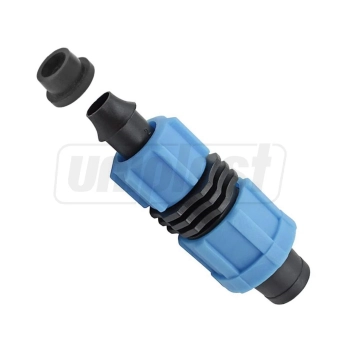 Коннектор PE + для ленты D. 17 (c резинкой (T) и гайкой) UNITAPE