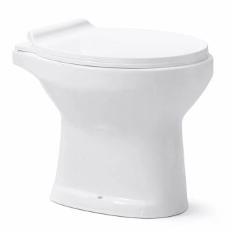 Унитаз дачный Easil напольный с сиденьем и крышкой полипропилен