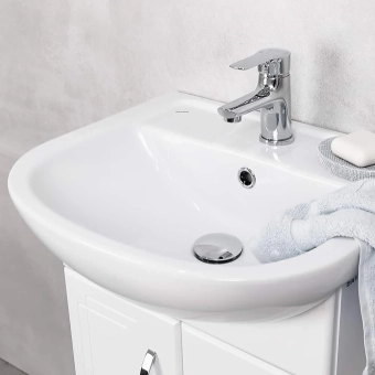 Смеситель для умывальника - MAT│ECO Серия SIENA - на умывальник, однорычажный, хром