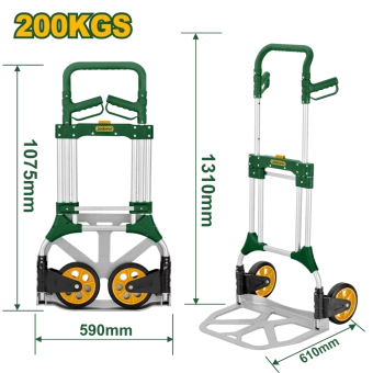 Тележка складная грузовая 200 кг, 610×590×1310 мм JDWB9A20 Jadever