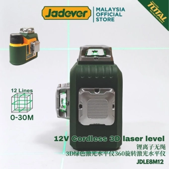 Лазерный уровень 3D без проводов 12В 360°; Jadever