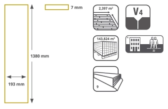 Ламинат KRONOSTAR Eco-Tec Дуб Миллениум 2079 (1380x193x7 мм) (9 шт/пачка)