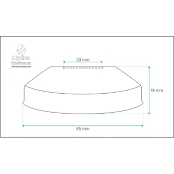 Розетка из нержавеющей стали - HYDRO-S 9 1/2