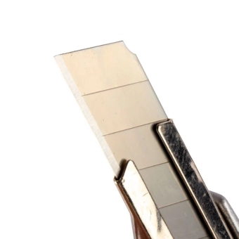 Нож малярный 18мм с направляющей, автоматическим фиксатором в алюминиевом корпусе Profmet