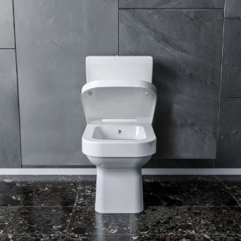 Унитаз компакт пристенный + биде Noura/Pipe + Крышка Duroplast Slim, Turkuaz Seramik, Турция