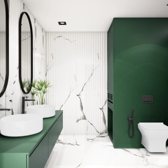 Встроенный смеситель для биде, BIDETTA BLACK, Invena, Польша