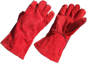 Перчатки кожаные для сварщиков Красный