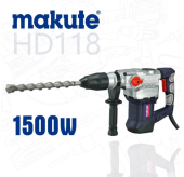 Перфаратор электрический 1500W, 630rpm, 38 mm, Makute